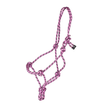 Buy the Shires Pink/Black Rope Control Headcollar | Online for Equine