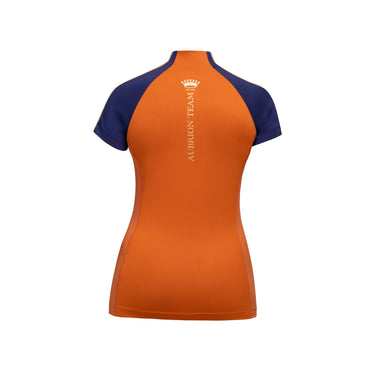 Shires Rust Aubrion Team Short Sleeve Base Layer - XX Large (UK 18)| Online For Equine