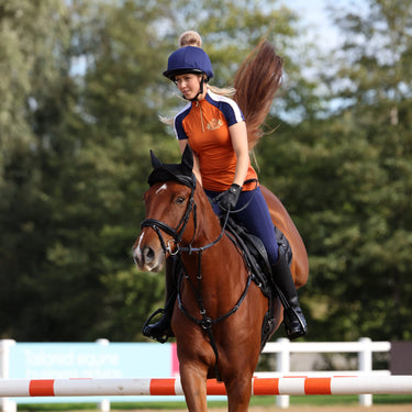 Shires Rust Aubrion Team Short Sleeve Base Layer - XX Large (UK 18)| Online For Equine