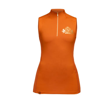 Shires Rust Aubrion Team Sleeveless Base Layer - XX Large (UK 18)| Online For Equine