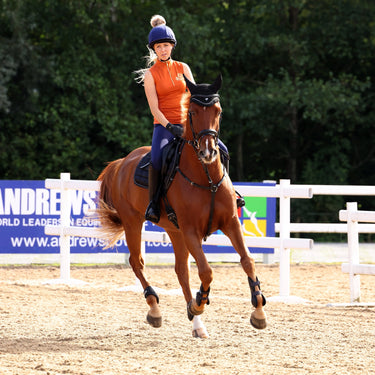 Shires Rust Aubrion Team Sleeveless Base Layer - XX Large (UK 18)| Online For Equine