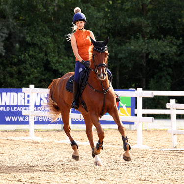 Shires Rust Aubrion Team Sleeveless Base Layer - XX Large (UK 18)| Online For Equine