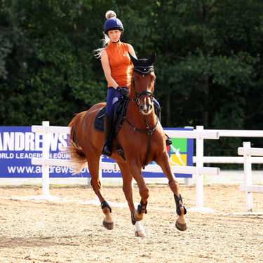 Shires Rust Aubrion Team Sleeveless Base Layer - XX Large (UK 18)| Online For Equine