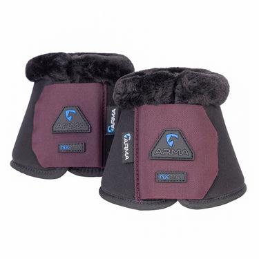 Shires SupaFleece Neoprene Black Cherry Over Reach Boots| Online For Equine