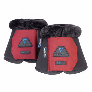 Shires SupaFleece Neoprene Deep Red Over Reach Boots| Online For Equine