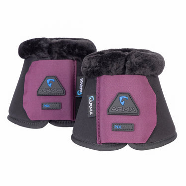 Shires SupaFleece Neoprene Plum Over Reach Boots| Online For Equine