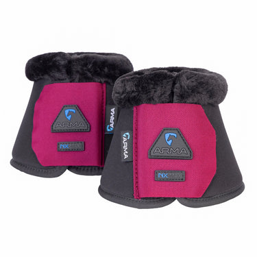 Shires SupaFleece Neoprene Raspberry Over Reach Boots| Online For Equine