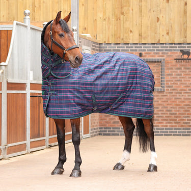 Shires Tempest Plus Navy Tartan 100g Combo Stable Rug| Online For Equine
