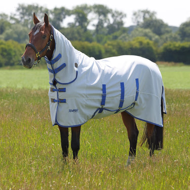 Shires Tempest Plus White / Airforce Sweet-Itch Combo Rug| Online For Equine