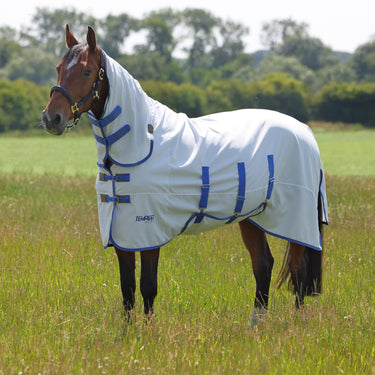 Shires Tempest Plus White / Airforce Sweet-Itch Combo Rug| Online For Equine