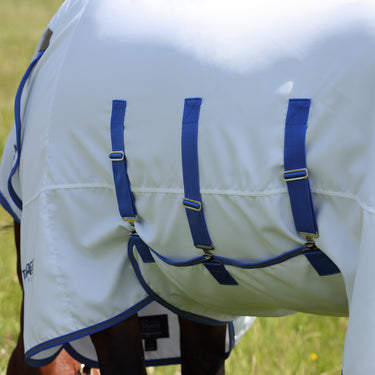 Shires Tempest Plus White / Airforce Sweet-Itch Combo Rug| Online For Equine