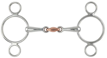 Buy Shires Two Ring Copper Lozenge Gag Bit| Online for Equine