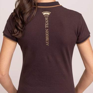 Shires Umber Aubrion Team Short Sleeve Polo - Small (UK 10)| Online For Equine