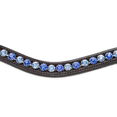 Shires Velociti GARA Blue Diamante Browband Black| Online For Equine