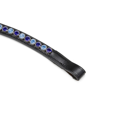 Shires Velociti GARA Blue Diamante Browband Black| Online For Equine