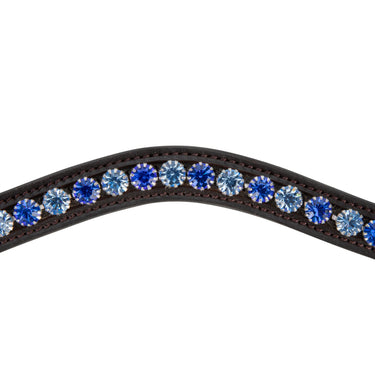Shires Velociti GARA Blue Diamante Browband Havana| Online For Equine