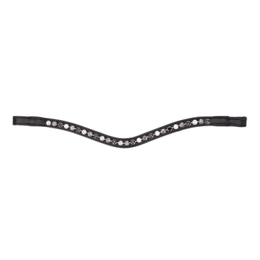Shires Velociti GARA Three Tone Browband Black/Black| Online For Equine