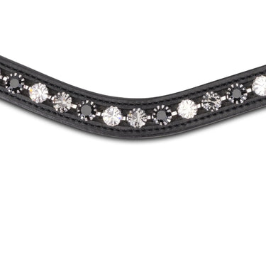 Shires Velociti GARA Three Tone Browband Black/Black| Online For Equine