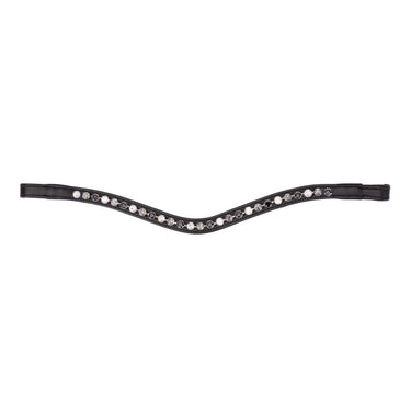 Shires Velociti GARA Three Tone Browband Black/Black| Online For Equine
