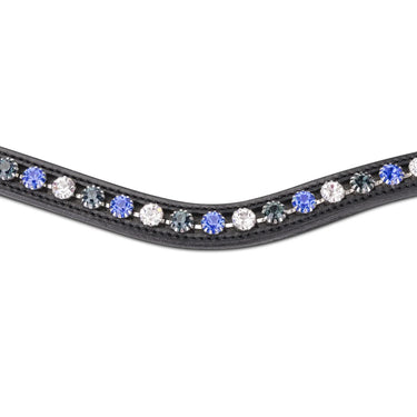 Shires Velociti GARA Three Tone Browband Blue/Black| Online For Equine