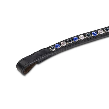 Shires Velociti GARA Three Tone Browband Blue/Black| Online For Equine