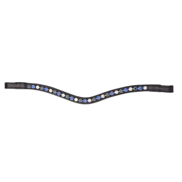 Shires Velociti GARA Three Tone Browband Blue/Black| Online For Equine