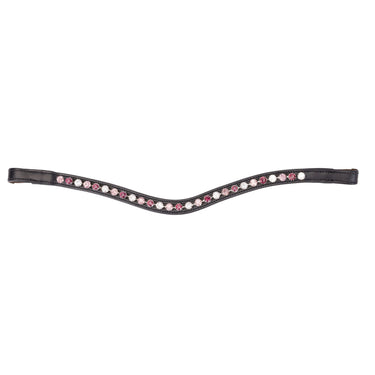 Shires Velociti GARA Three Tone Browband Cerise/Black| Online For Equine