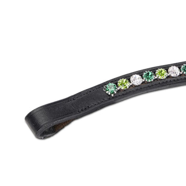 Shires Velociti GARA Three Tone Browband Green/Black| Online For Equine