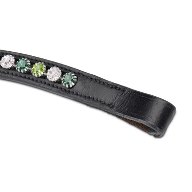 Shires Velociti GARA Three Tone Browband Green/Black| Online For Equine