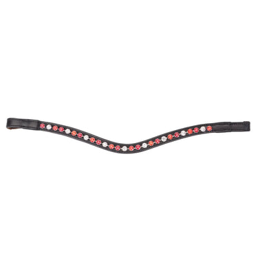Shires Velociti GARA Three Tone Browband Red/Black| Online For Equine