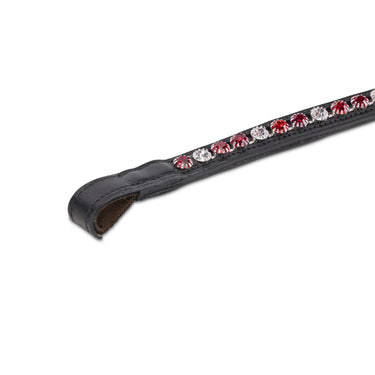 Shires Velociti GARA Three Tone Browband Red/Black| Online For Equine