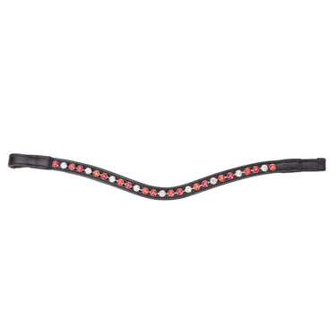 Shires Velociti GARA Three Tone Browband Red/Black| Online For Equine