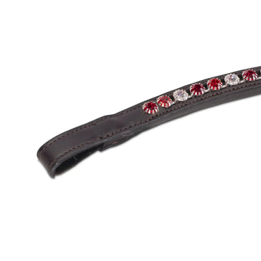 Shires Velociti GARA Three Tone Browband Red/Havana| Online For Equine