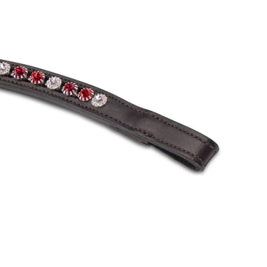 Shires Velociti GARA Three Tone Browband Red/Havana| Online For Equine