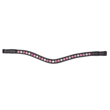 Shires Velociti GARA Three Tone Browband Rose/Black| Online For Equine