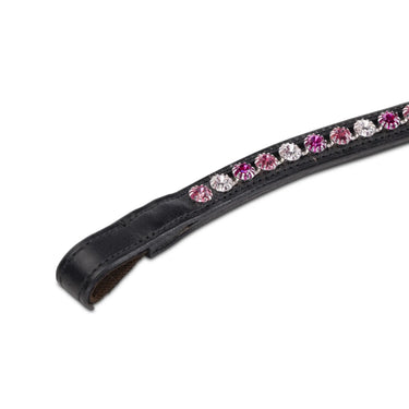 Shires Velociti GARA Three Tone Browband Rose/Black| Online For Equine