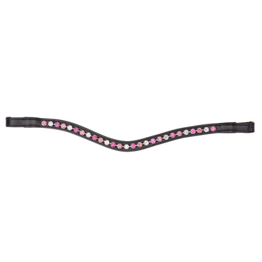 Shires Velociti GARA Three Tone Browband Rose/Black| Online For Equine