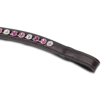 Shires Velociti GARA Three Tone Browband Rose/Havana| Online For Equine