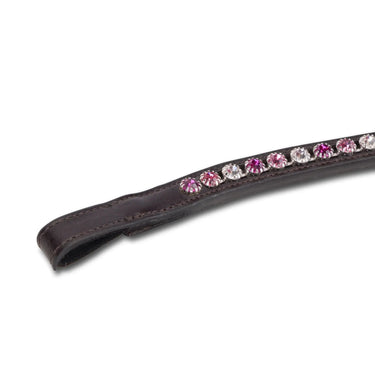 Shires Velociti GARA Three Tone Browband Rose/Havana| Online For Equine