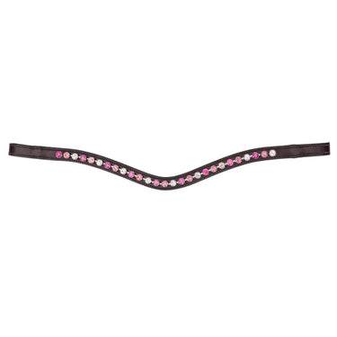 Shires Velociti GARA Three Tone Browband Rose/Havana| Online For Equine