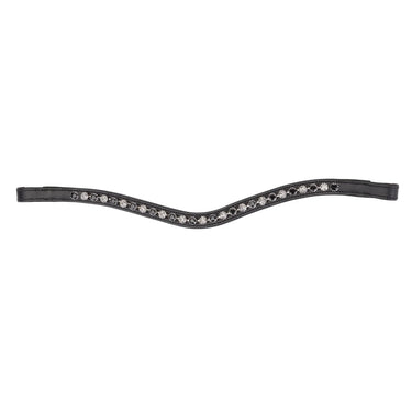 Shires Velociti GARA Two Tone Browband Black/Black| Online For Equine