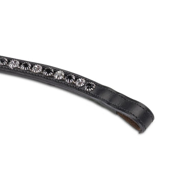 Shires Velociti GARA Two Tone Browband Black/Black| Online For Equine