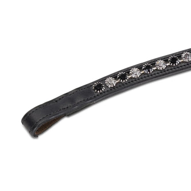 Shires Velociti GARA Two Tone Browband Black/Black| Online For Equine