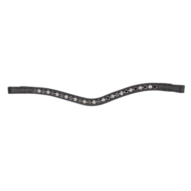 Shires Velociti GARA Two Tone Browband Black/Black| Online For Equine