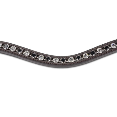 Shires Velociti GARA Two Tone Browband Black/Havana| Online For Equine