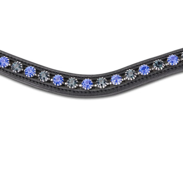 Shires Velociti GARA Two Tone Browband Blue/Black| Online For Equine