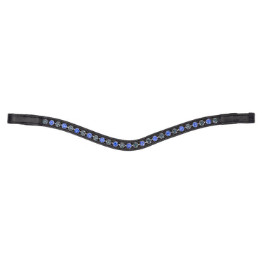 Shires Velociti GARA Two Tone Browband Blue/Black| Online For Equine