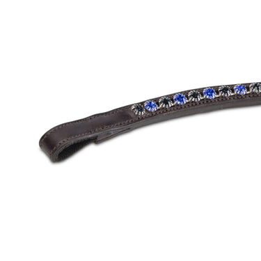 Shires Velociti GARA Two Tone Browband Blue/Havana| Online For Equine