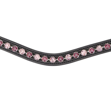Shires Velociti GARA Two Tone Browband Cerise/Black| Online For Equine