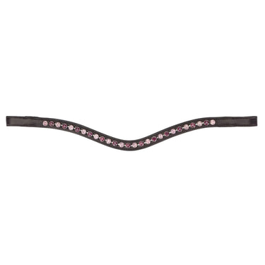 Shires Velociti GARA Two Tone Browband Cerise/Havana| Online For Equine
